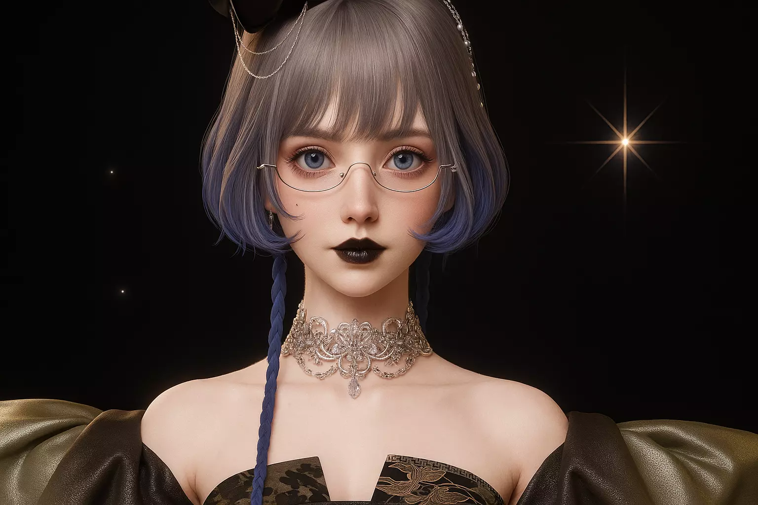 High Detail Asian Anime GirlCute Best BaseMesh Asset Rigged Hot  3D model_1