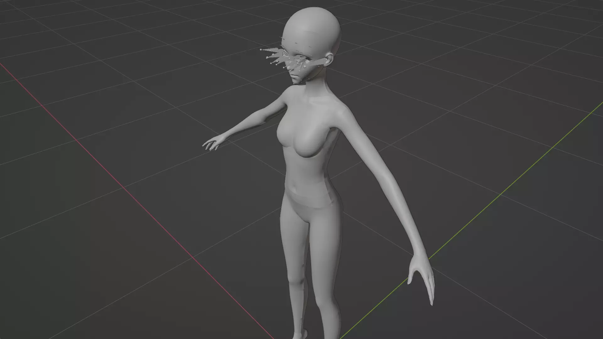 High Detail Asian Anime GirlCute Best BaseMesh Asset Rigged Hot  3D model_60