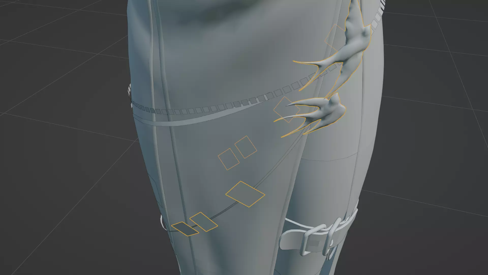 High Detail Asian Anime GirlCute Best BaseMesh Asset Rigged Hot  3D model_40