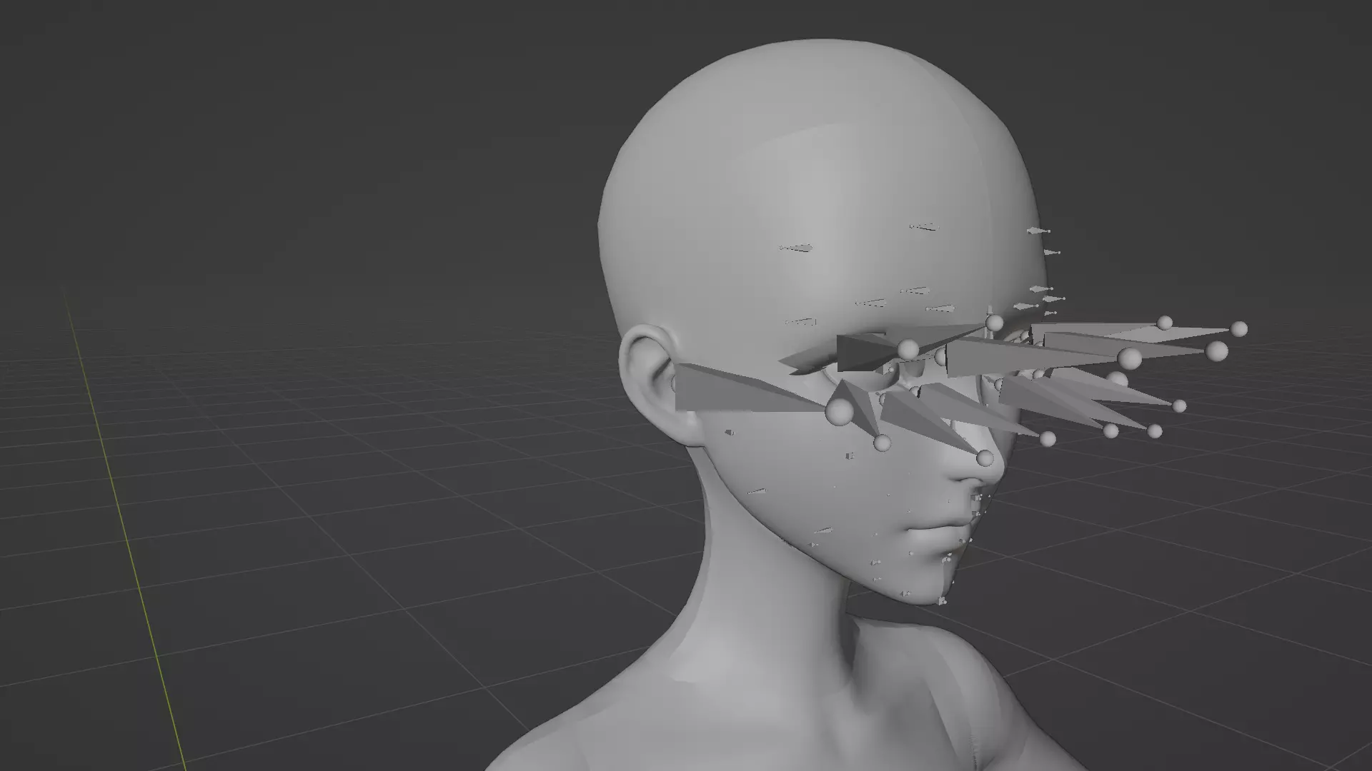 High Detail Asian Anime GirlCute Best BaseMesh Asset Rigged Hot  3D model_64