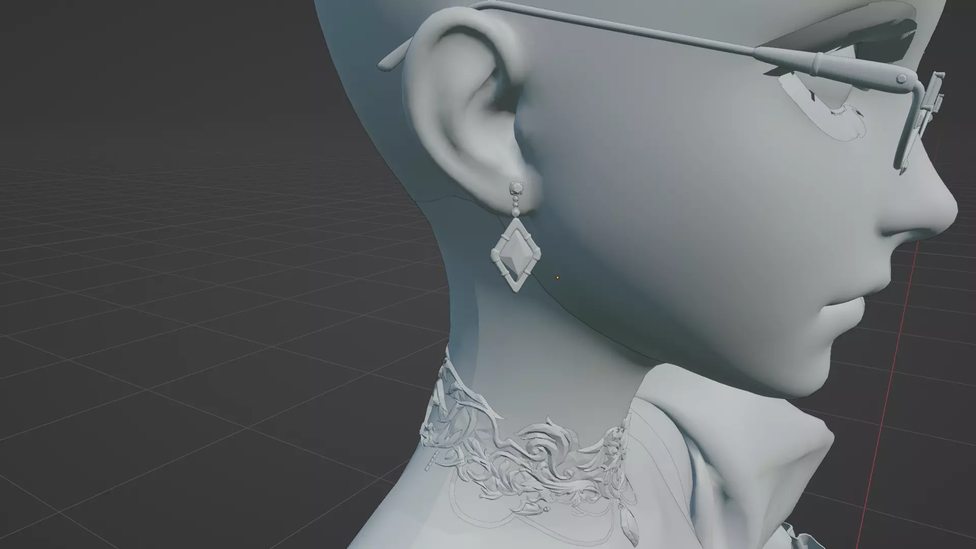 High Detail Asian Anime GirlCute Best BaseMesh Asset Rigged Hot  3D model_12