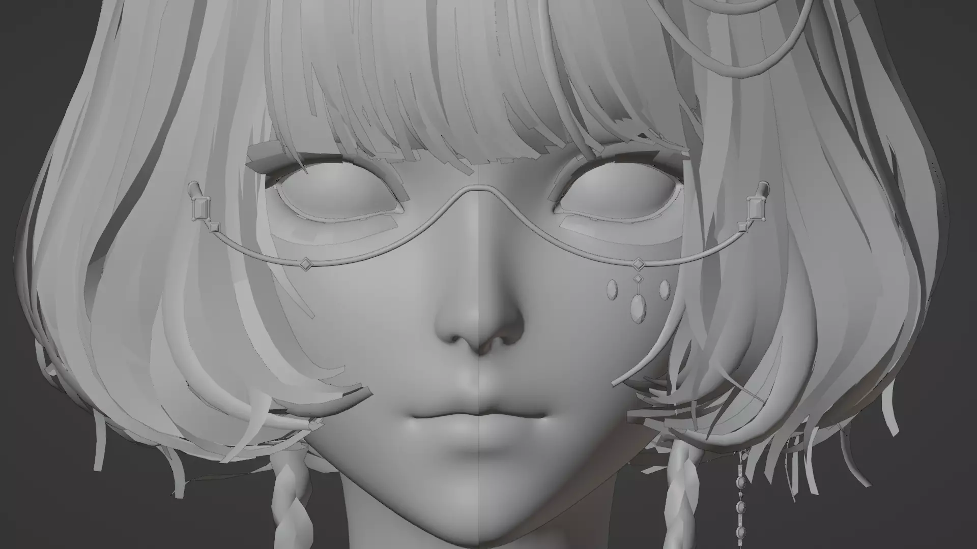 High Detail Asian Anime GirlCute Best BaseMesh Asset Rigged Hot  3D model_44