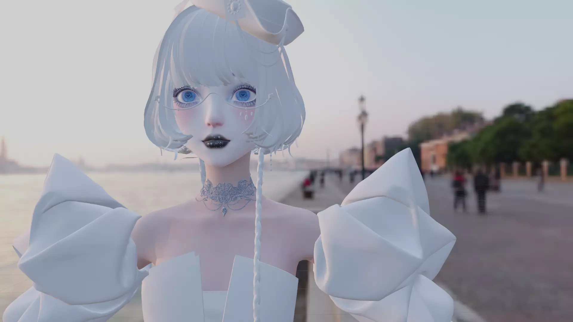 High Detail Asian Anime GirlCute Best BaseMesh Asset Rigged Hot  3D model_8