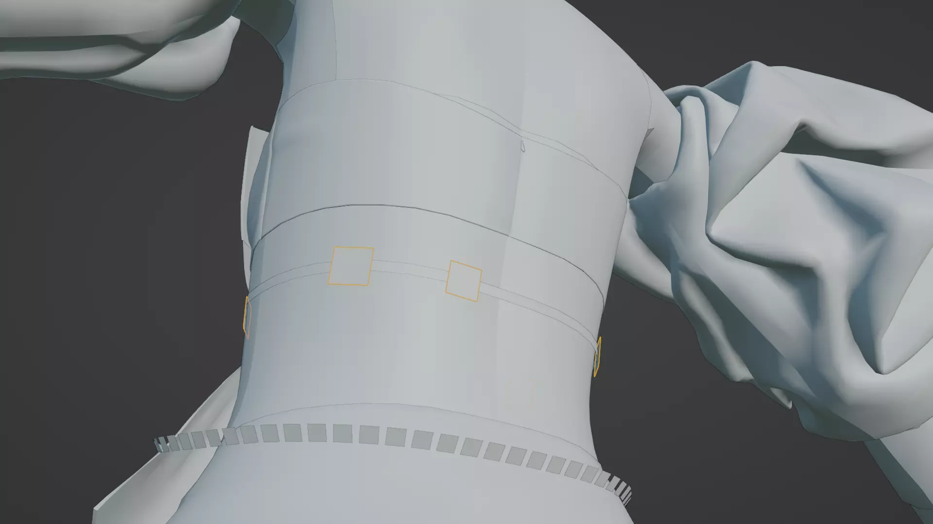 High Detail Asian Anime GirlCute Best BaseMesh Asset Rigged Hot  3D model_42