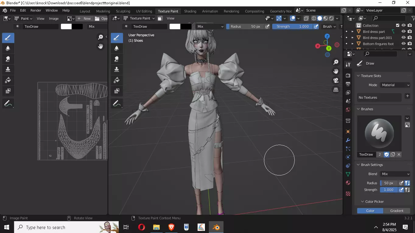 High Detail Asian Anime GirlCute Best BaseMesh Asset Rigged Hot  3D model_22