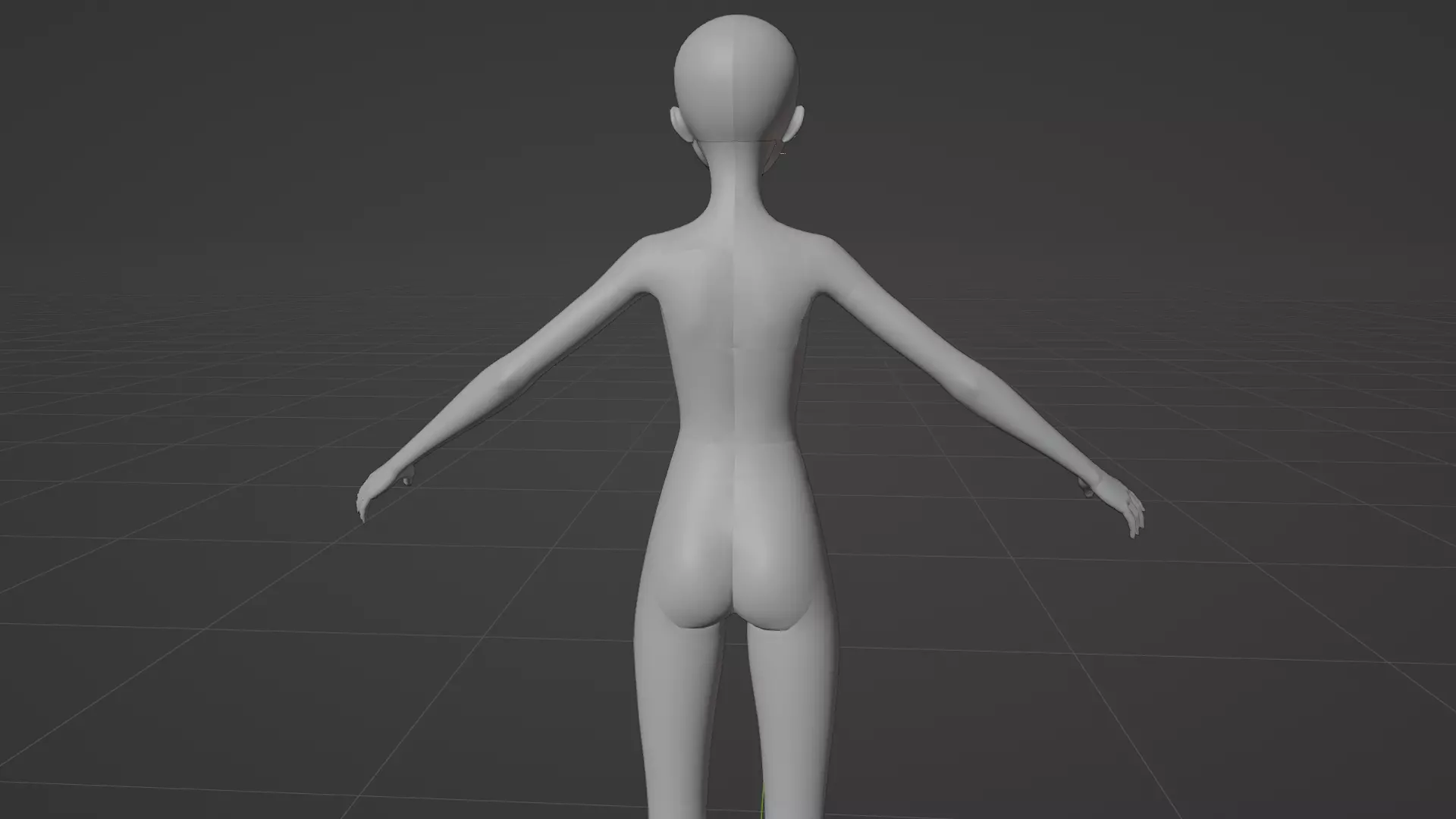 High Detail Asian Anime GirlCute Best BaseMesh Asset Rigged Hot  3D model_67