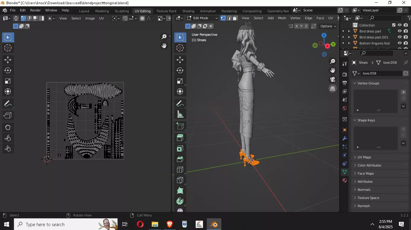 High Detail Asian Anime GirlCute Best BaseMesh Asset Rigged Hot  3D model_23