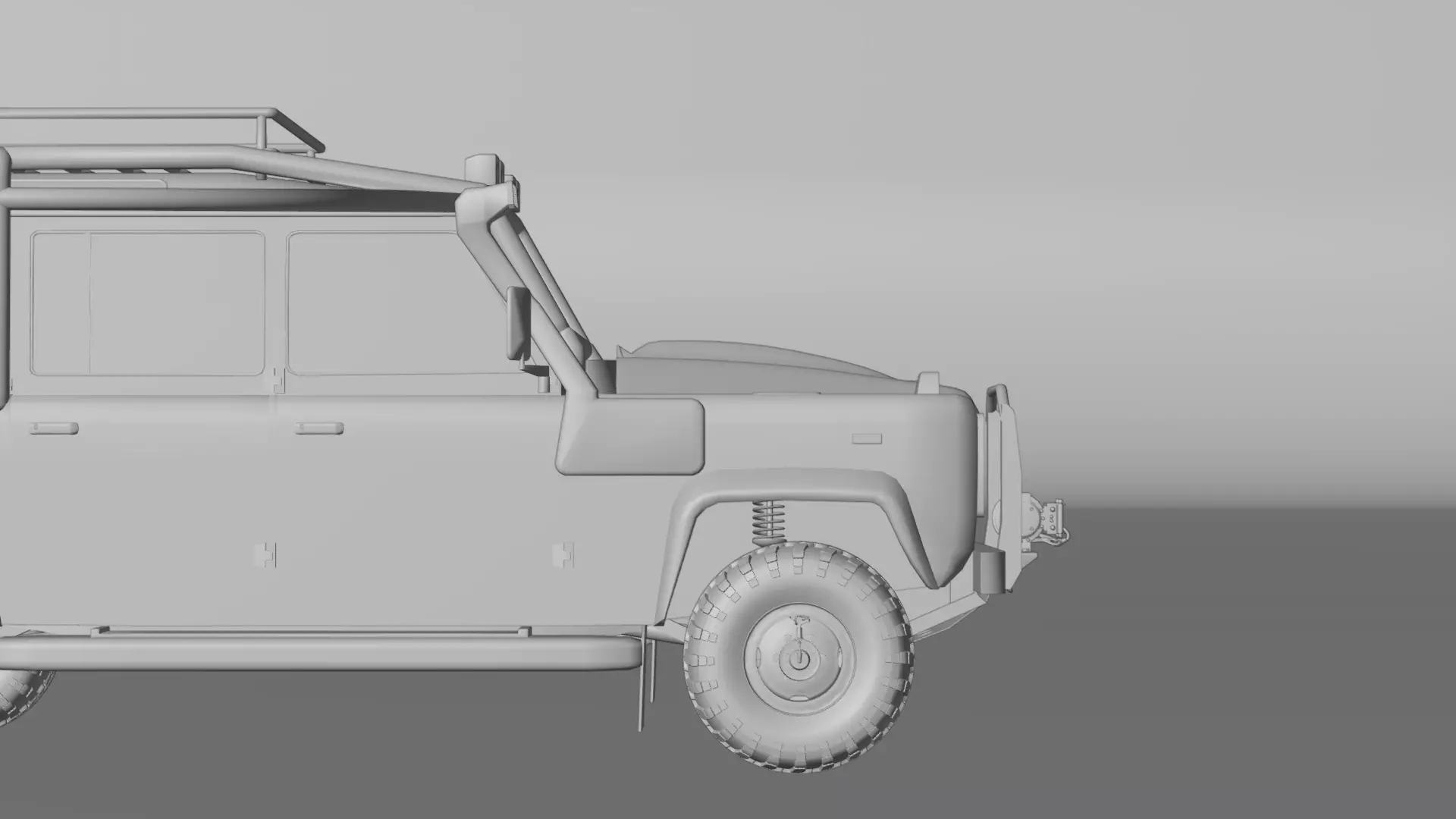 4x4 off road camping jeep  Low-poly 3D model_26