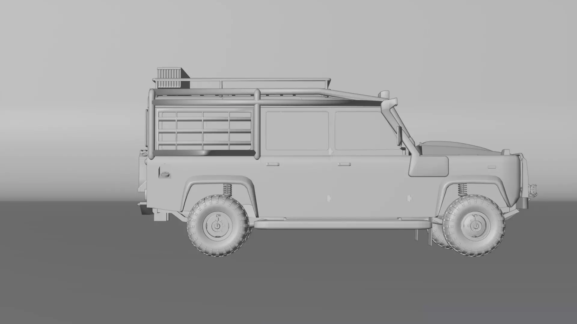 4x4 off road camping jeep  Low-poly 3D model_27