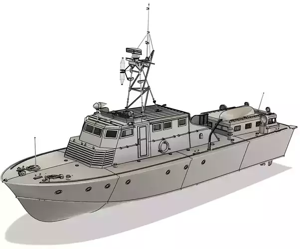 Vosper RTTB RC Model 1-24 Scale 3D print model