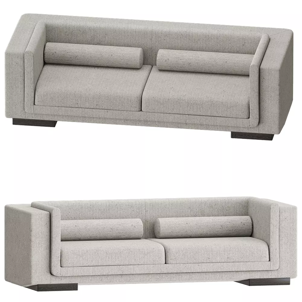 Modern Boxy Anthea Sofa 3D Model 3D model