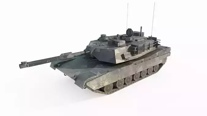 Military vehicle tank 3D model