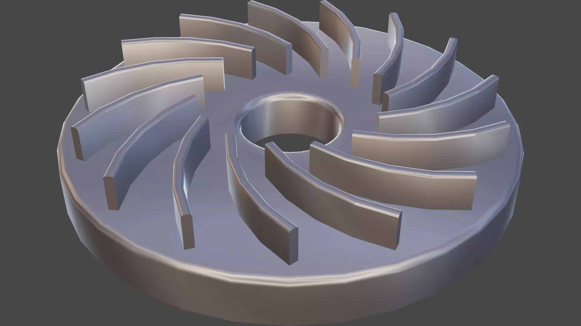 Spiral gear 3D model_0