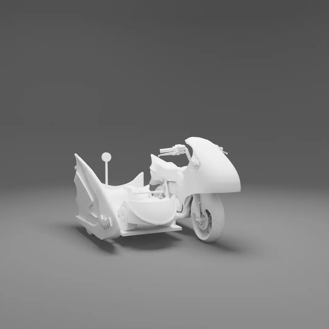 Batcycle 3D print model_1