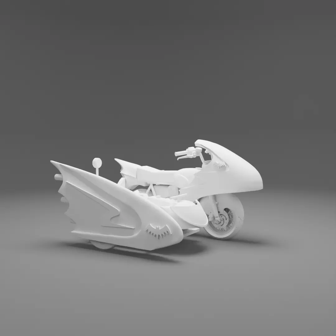 Batcycle 3D print model_0