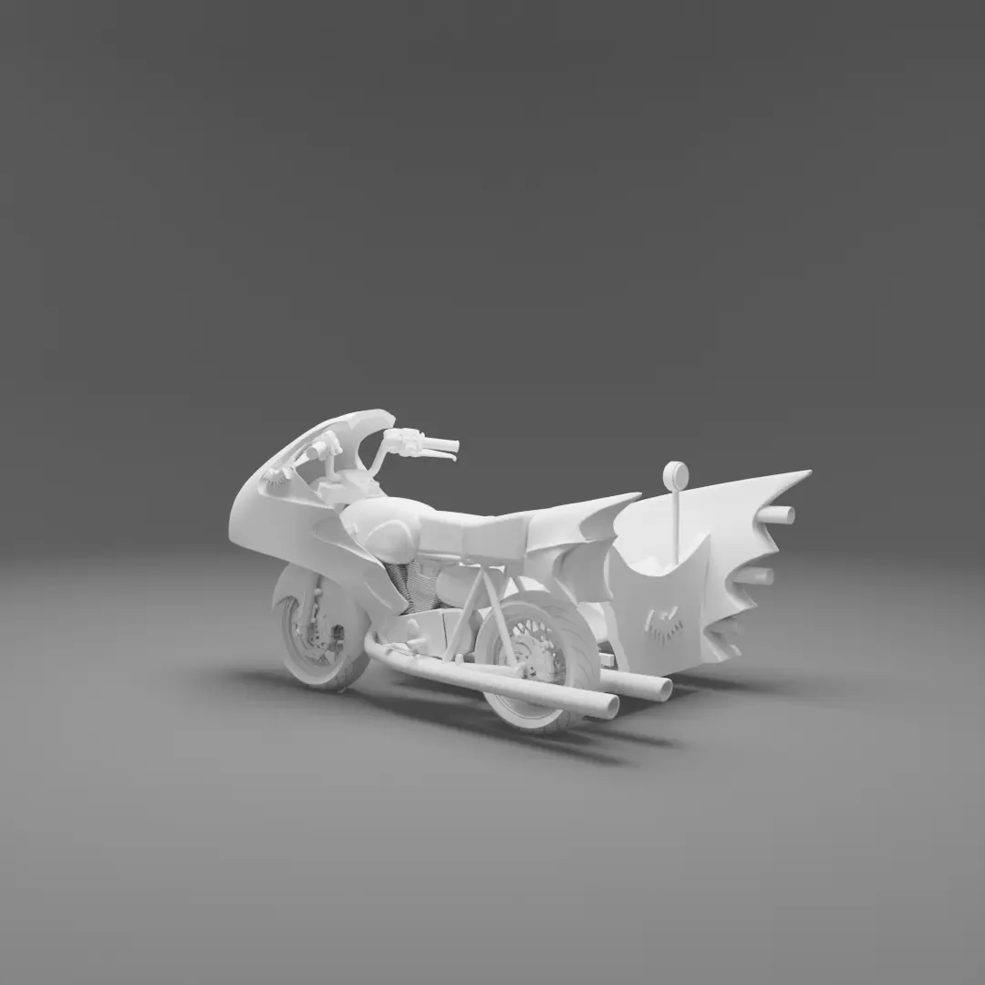 Batcycle 3D print model_2