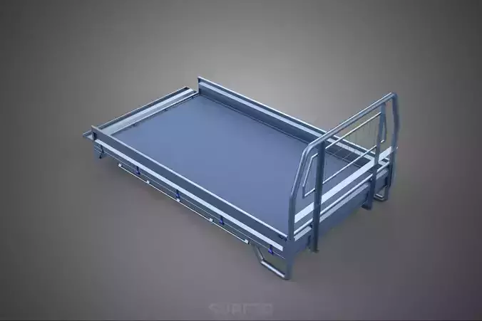 REAR GATE TAILGATE BODY DOOR PICKUP DROP SIDE LOAD BED TRUCK CAR 3D model
