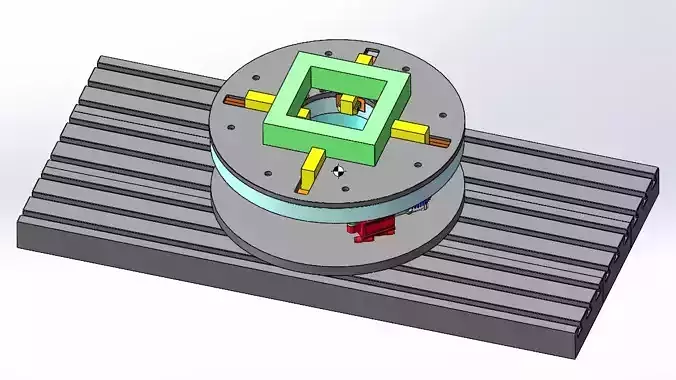 Four jaw synchronous clamping chuck