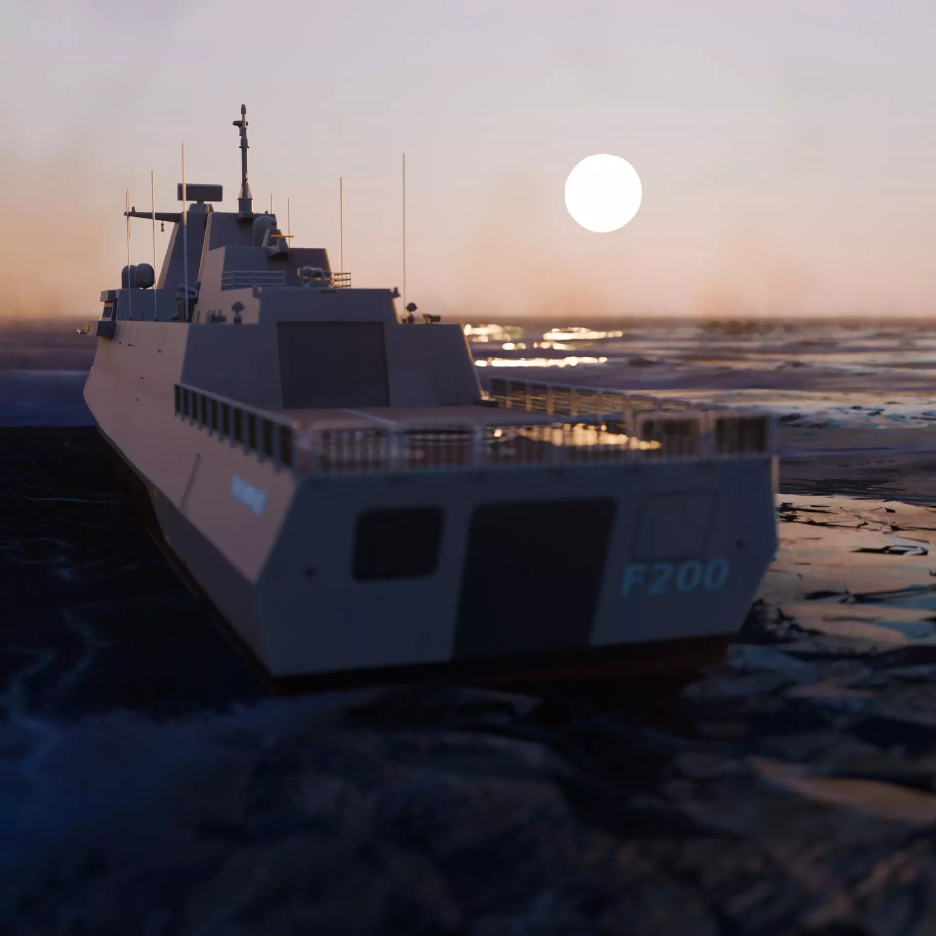 Tamandare Frigate - Resin printing 3D print model_8