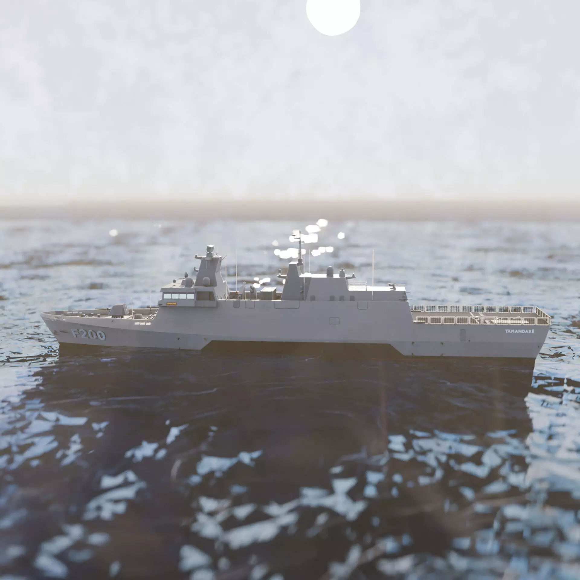 Tamandare Frigate - Resin printing 3D print model_5