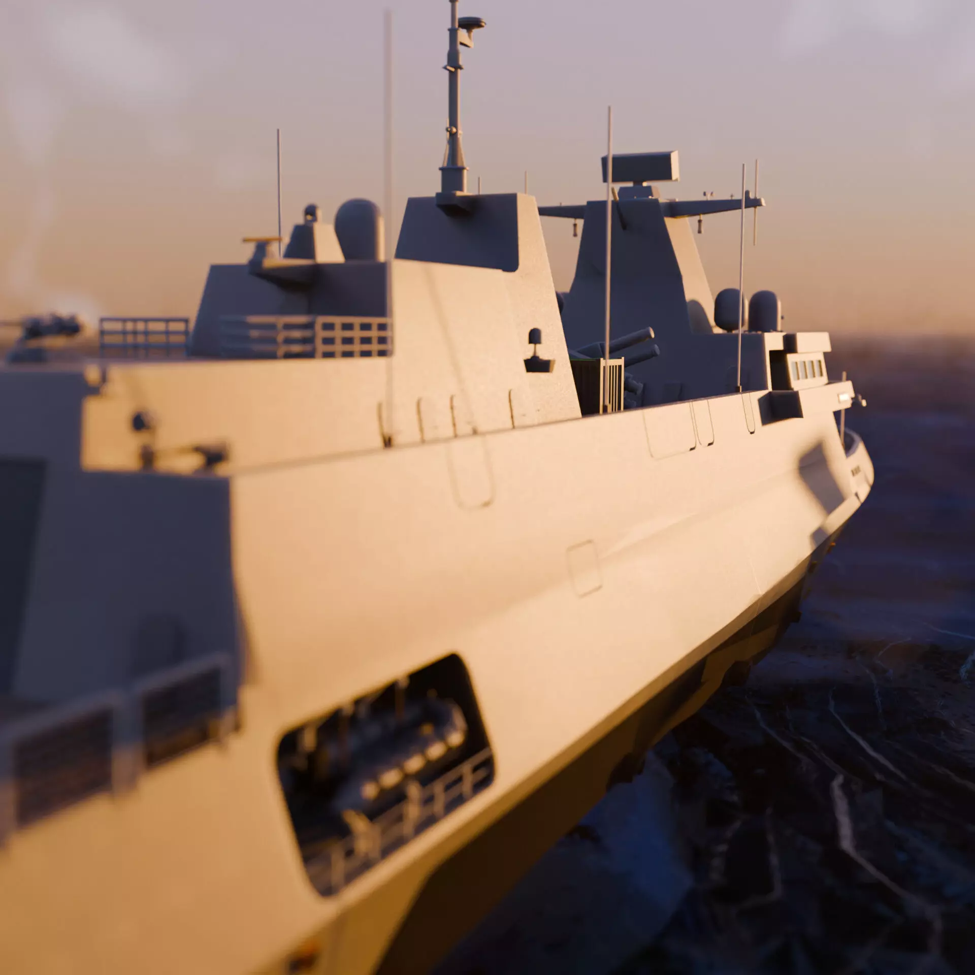 Tamandare Frigate - Resin printing 3D print model_9