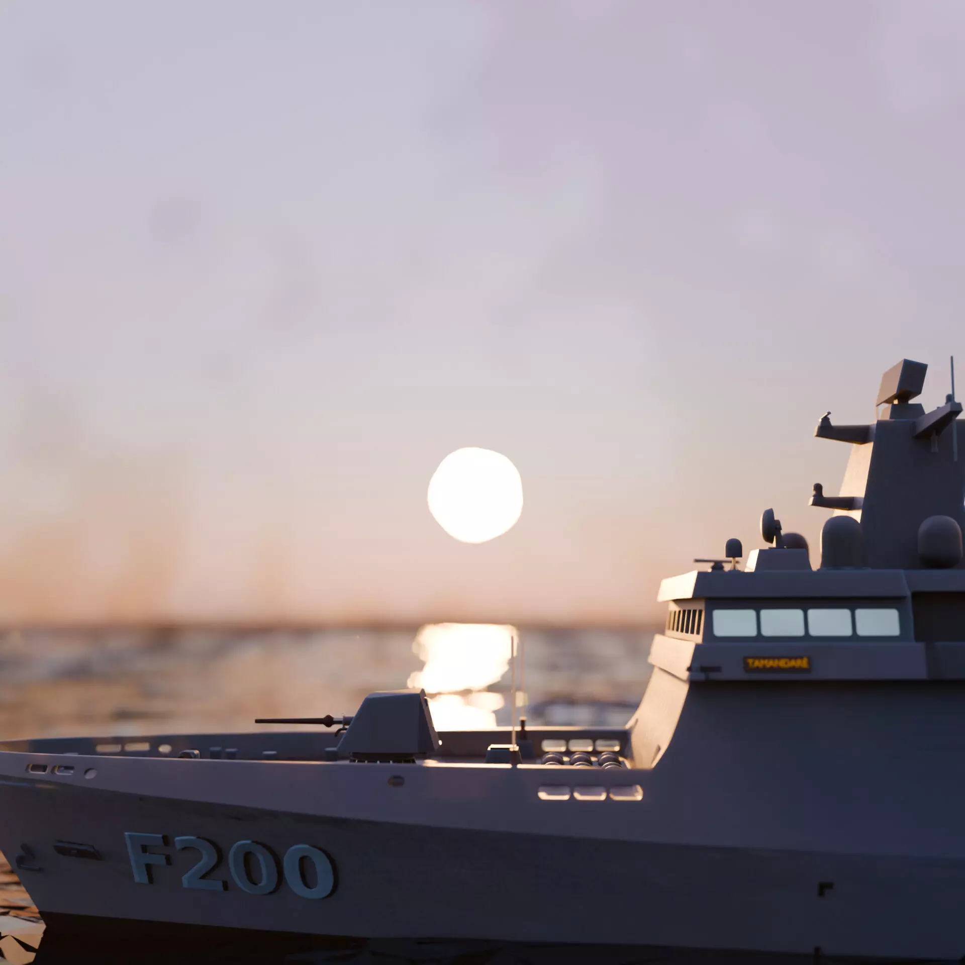 Tamandare Frigate - Resin printing 3D print model_7