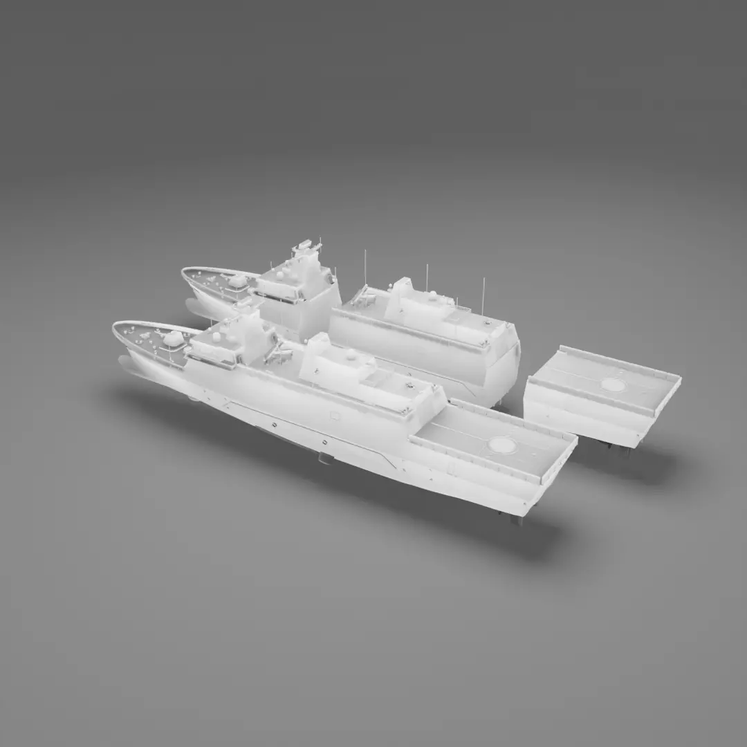 Tamandare Frigate - Resin printing 3D print model_2