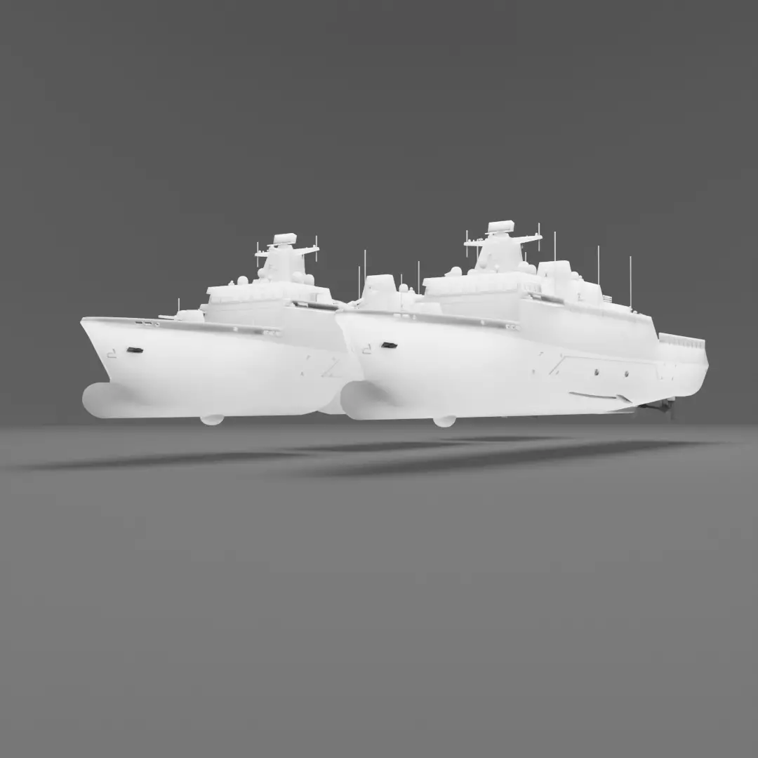 Tamandare Frigate - Resin printing 3D print model_4