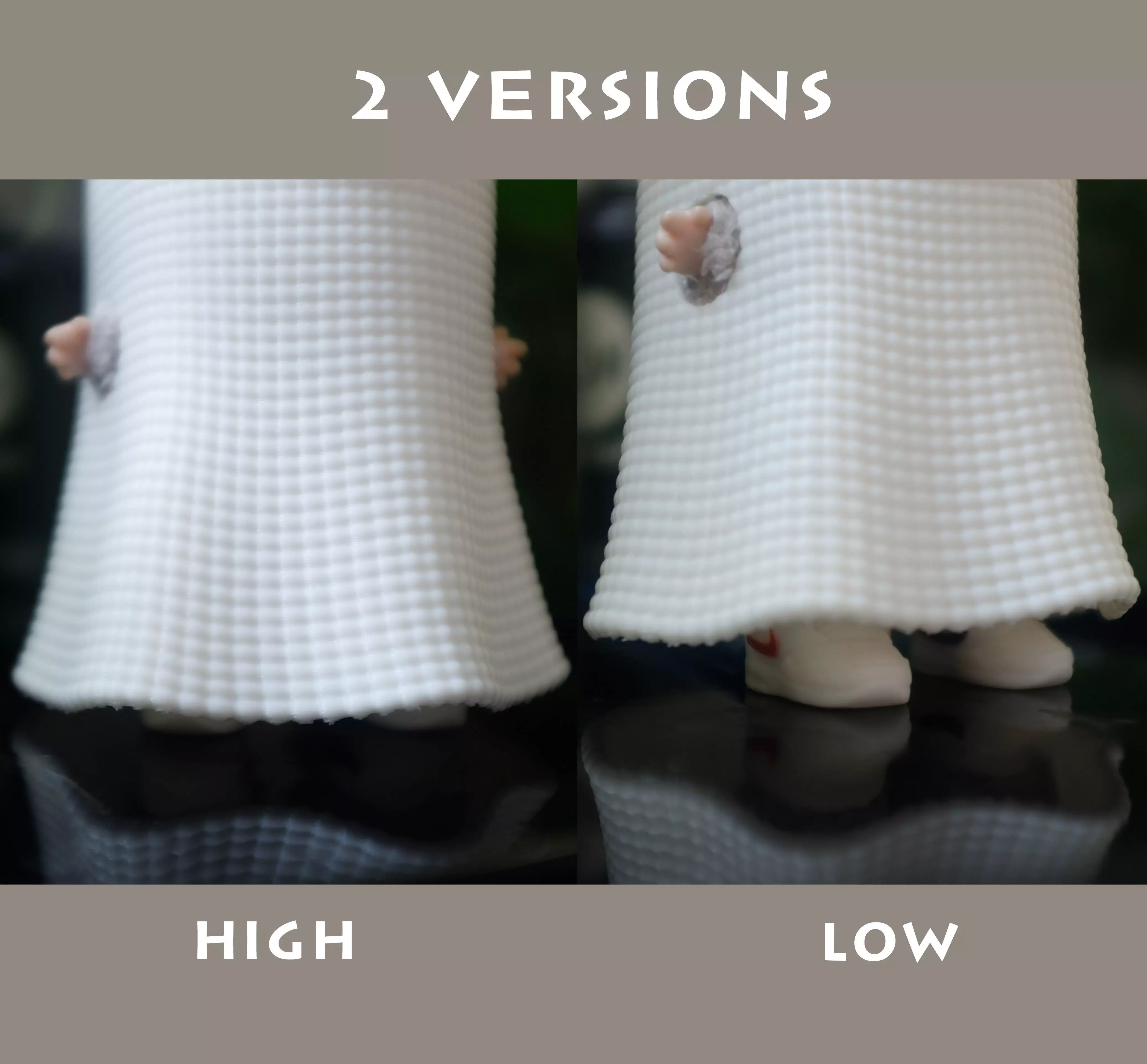 Labubu Accessories - Ghost Patterned costume for Halloween 3D print model_3