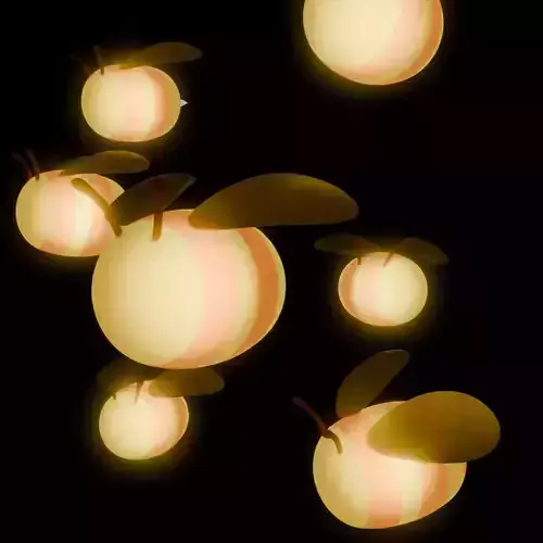 Indirect lighting of round bees