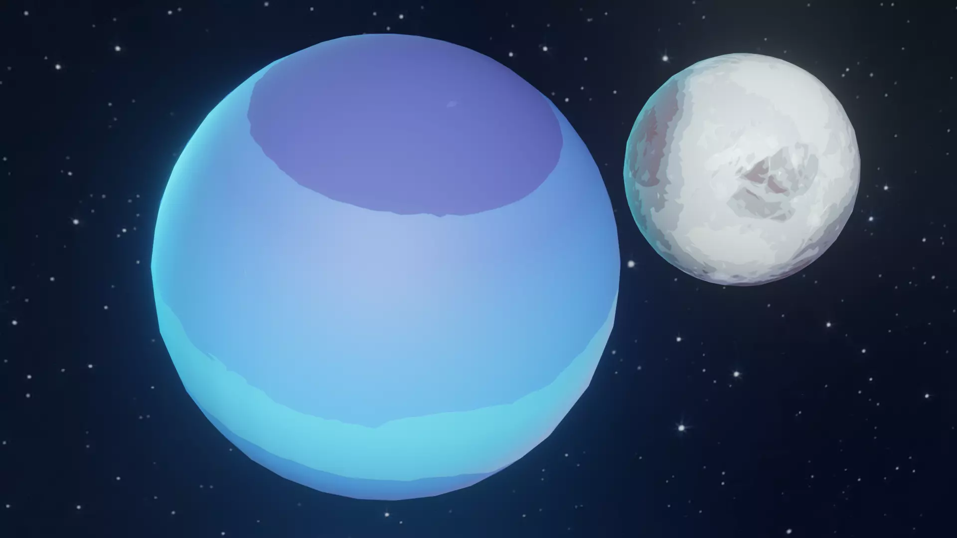 Stylized Solar System 3D Model With 25 Sci Fi Music Tracks Low-poly 3D model_12