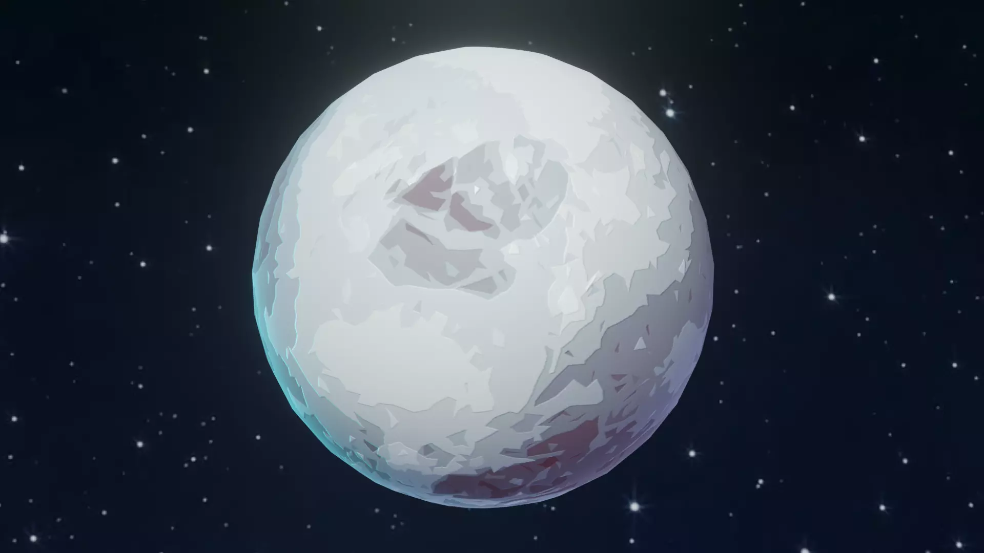 Stylized Solar System 3D Model With 25 Sci Fi Music Tracks Low-poly 3D model_13