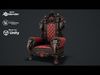 Fantasy Throne 2 game ready 3d model Low-poly 3D model_2