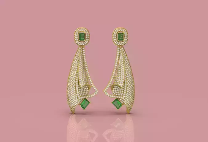 Beautiful Diamond Earring -  0016 