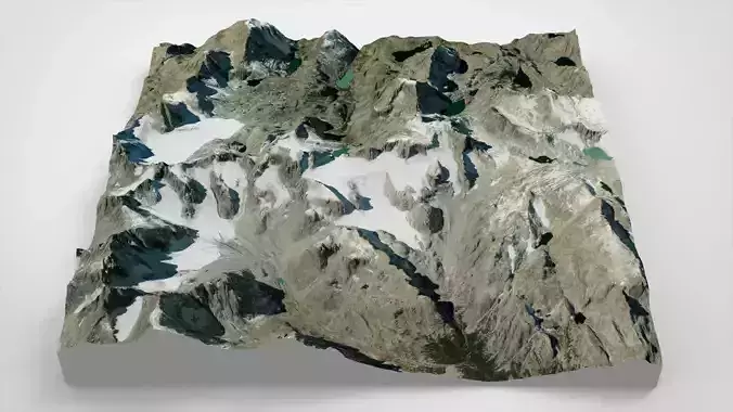 Mountain landscape Mount Gannett Alaska United States