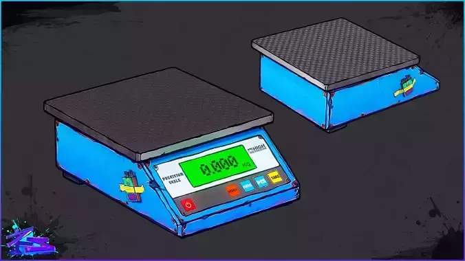 Precision Scale Low-poly 3D model