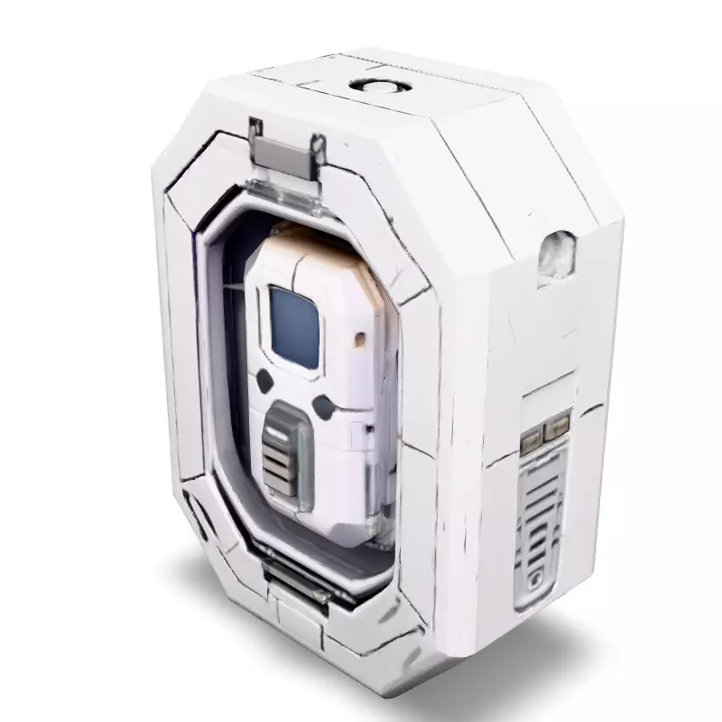 SciFi Power Core Game Asset Low-poly 3D model_4