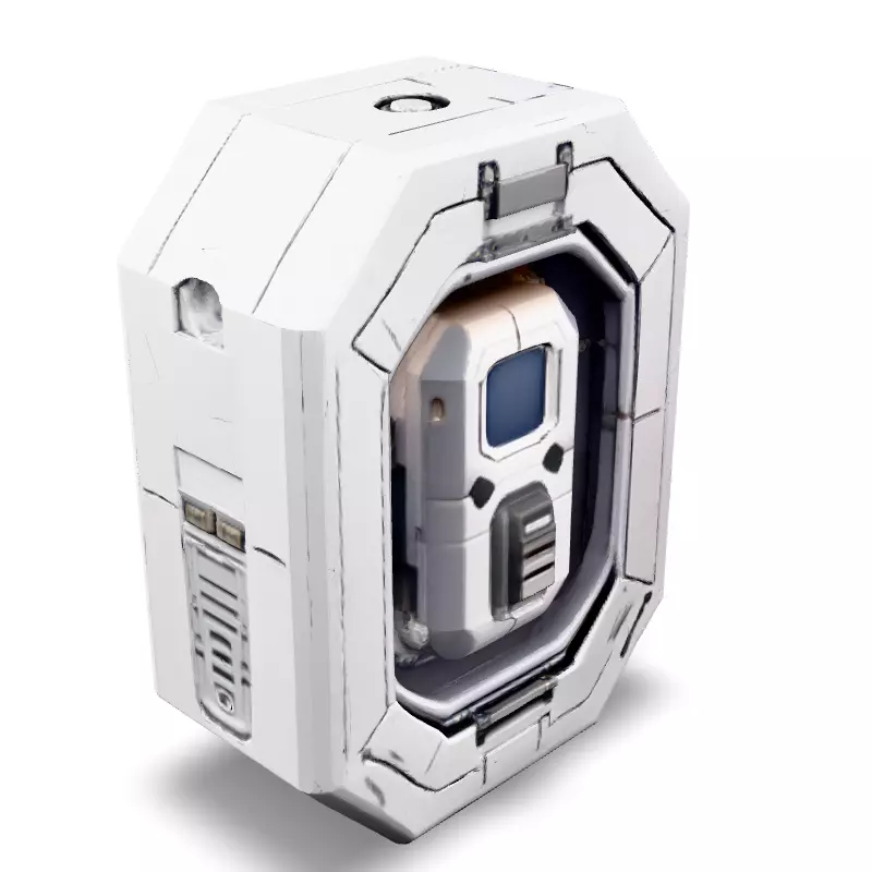 SciFi Power Core Game Asset Low-poly 3D model_5