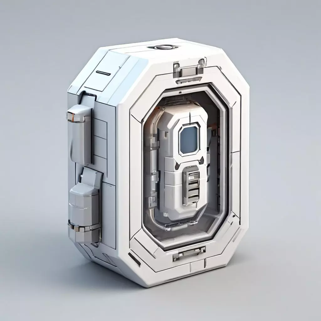 SciFi Power Core Game Asset Low-poly 3D model_0