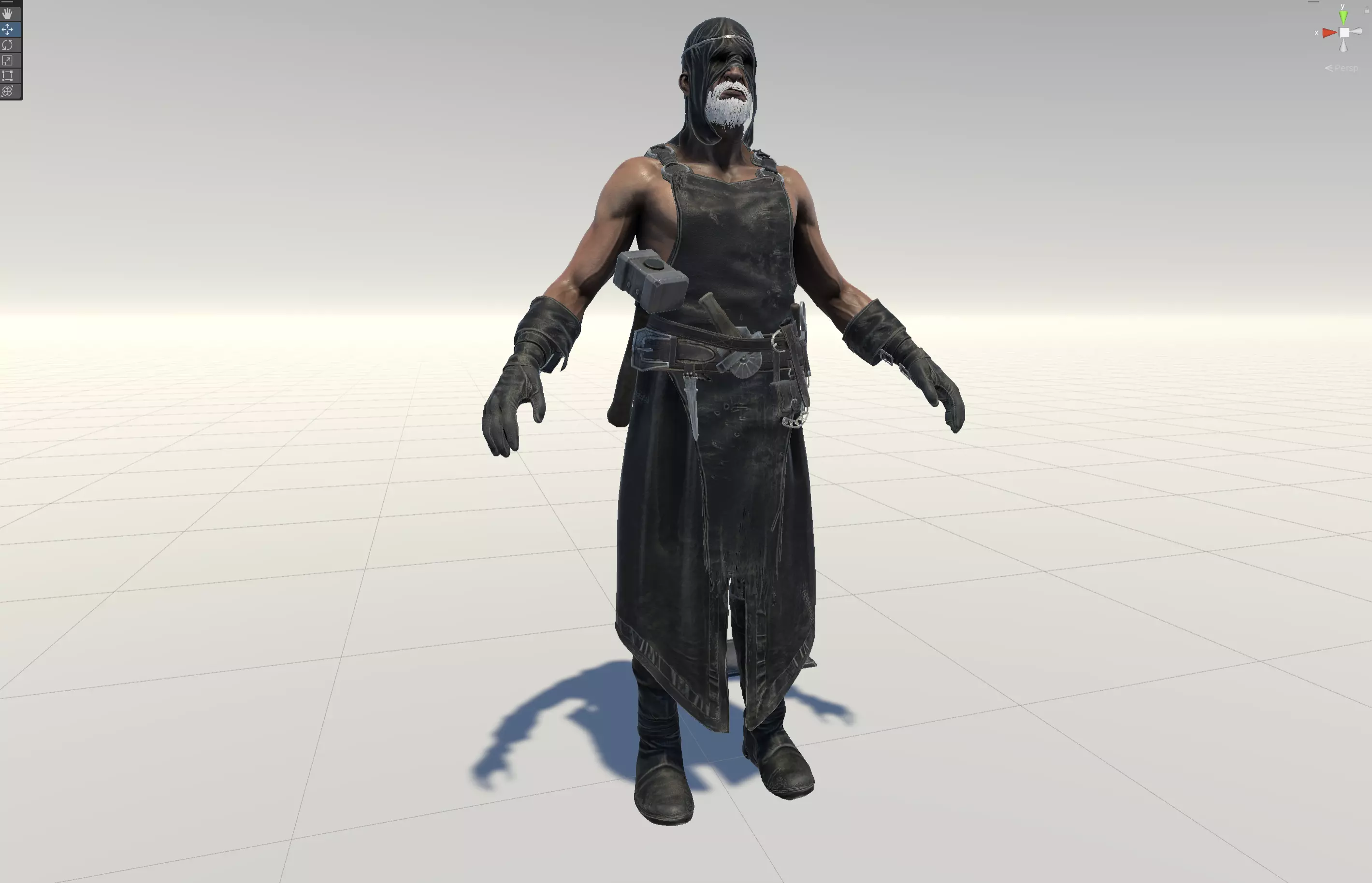 BlackSmith Low-poly 3D model_36