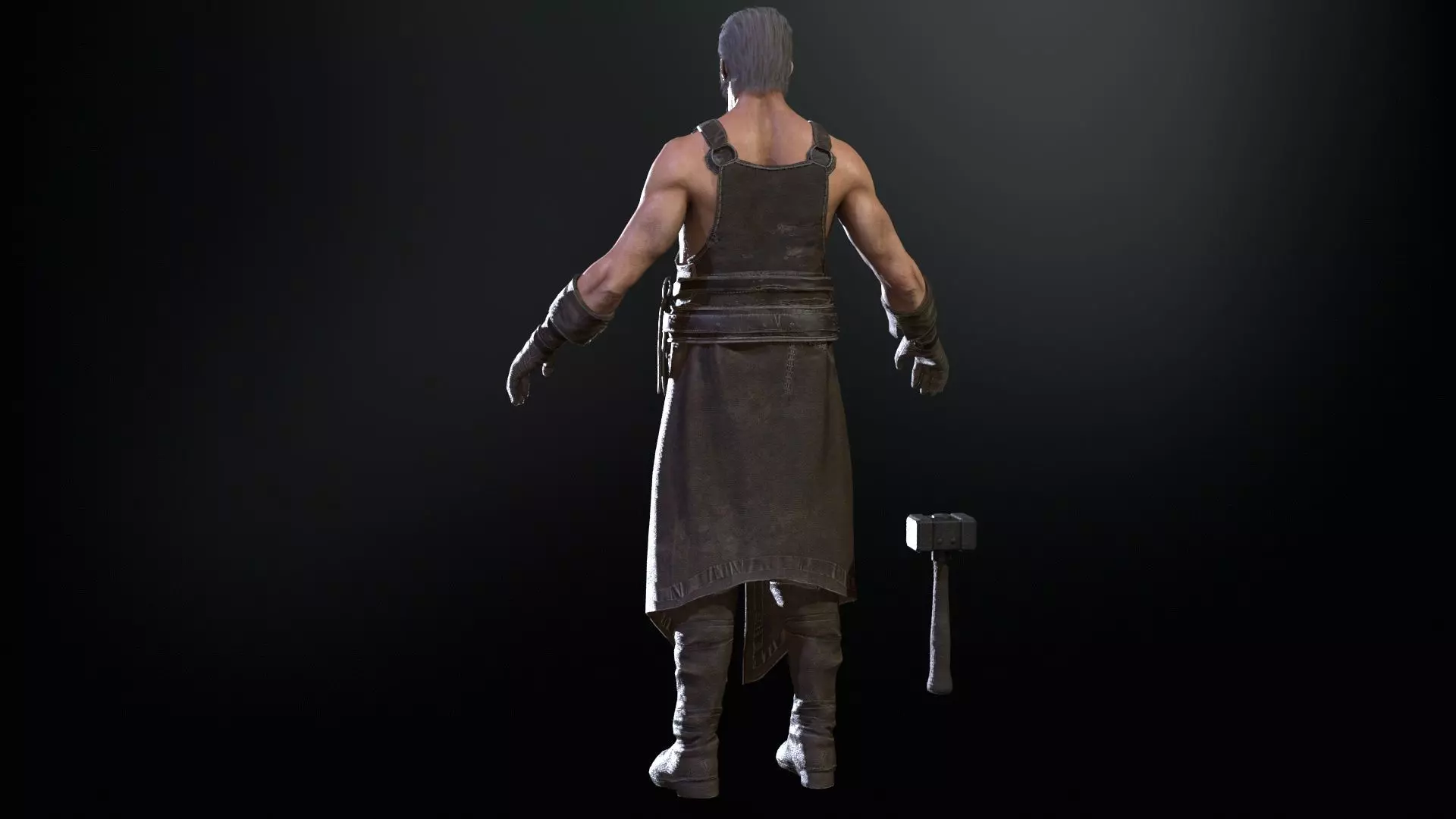 BlackSmith Low-poly 3D model_19