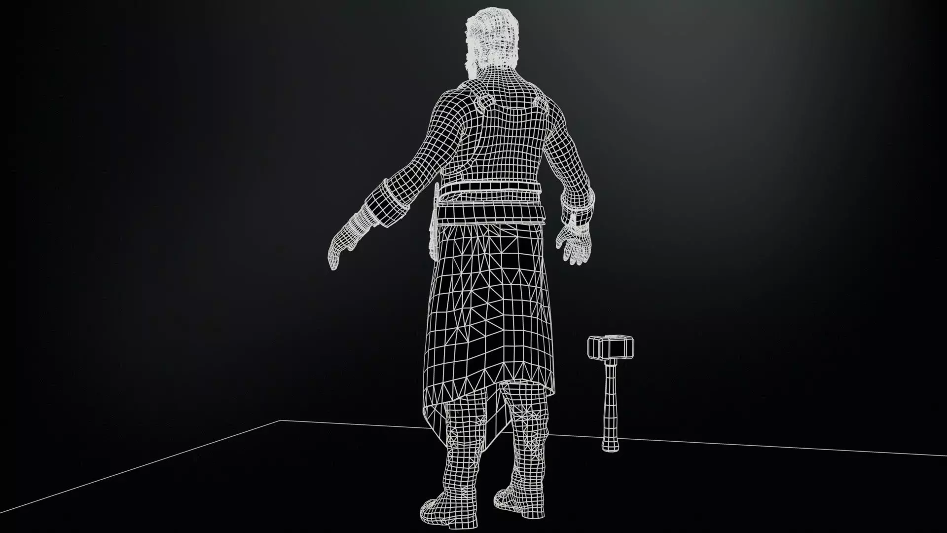 BlackSmith Low-poly 3D model_14