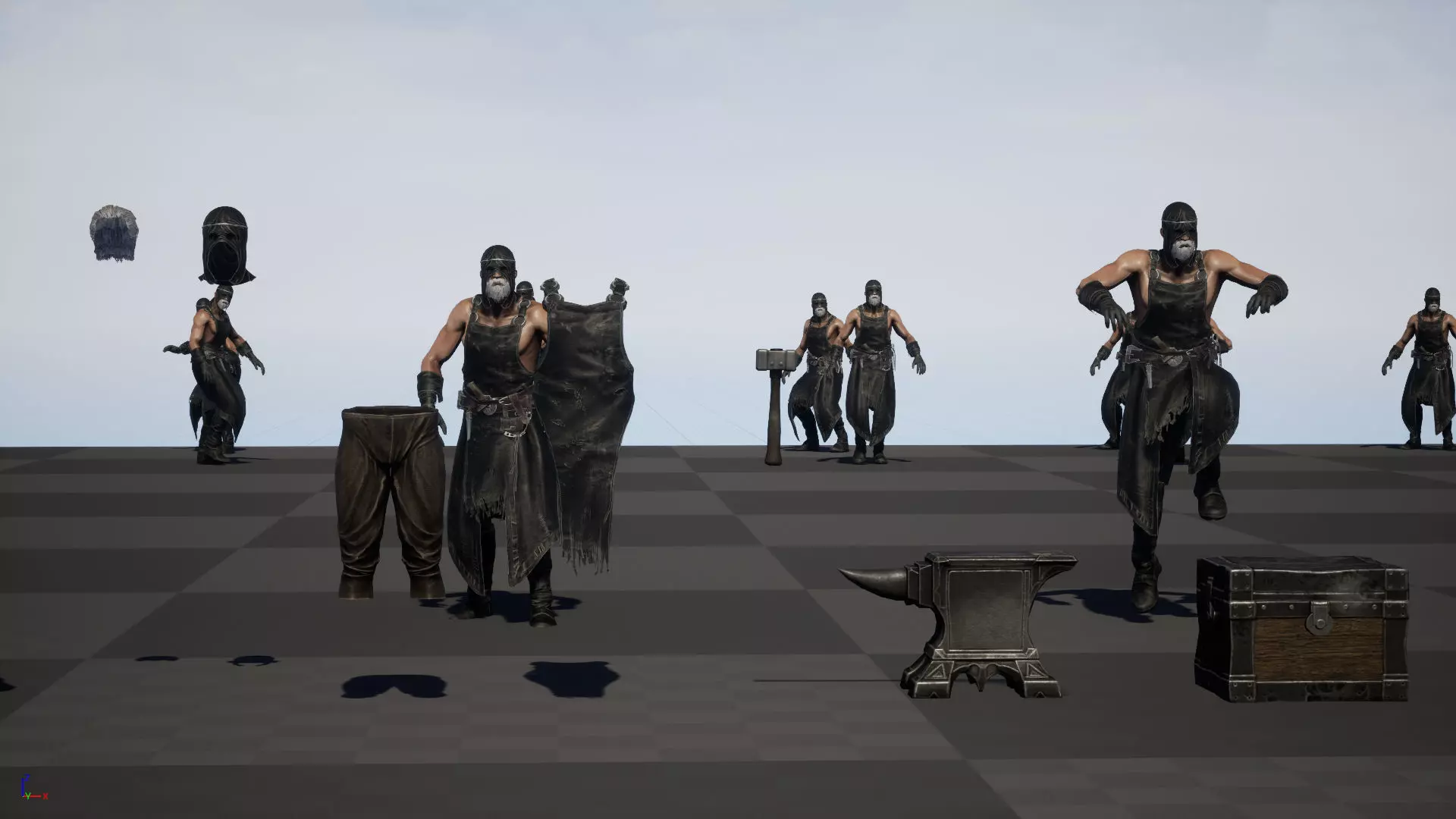 BlackSmith Low-poly 3D model_32