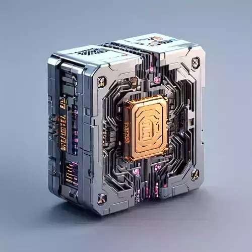 SciFi Futuristic Circuitry Cube
