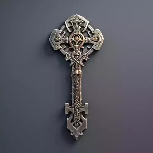 Ornate Fantasy Key 3D Model