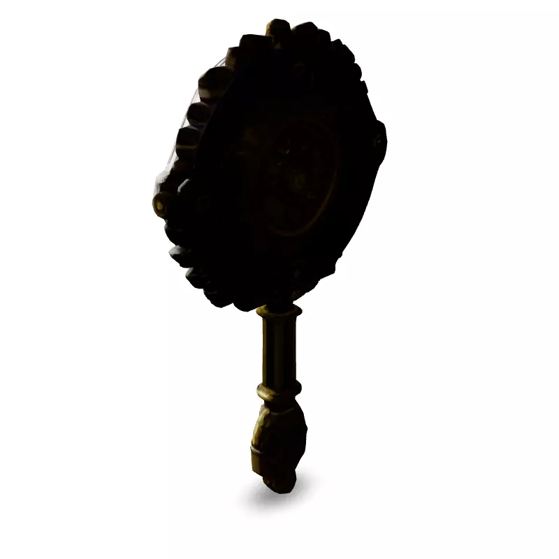 Steampunk Gear Key 3D Model Low-poly 3D model_4