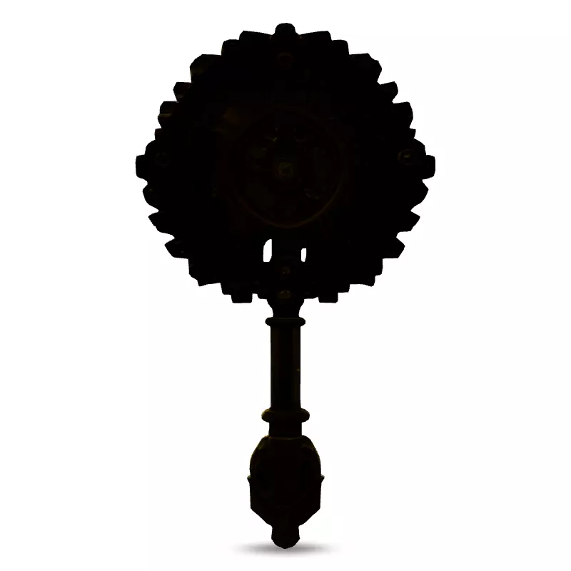 Steampunk Gear Key 3D Model Low-poly 3D model_6