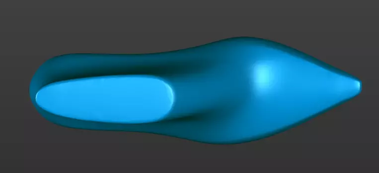 womens shoe last 3D print model_3