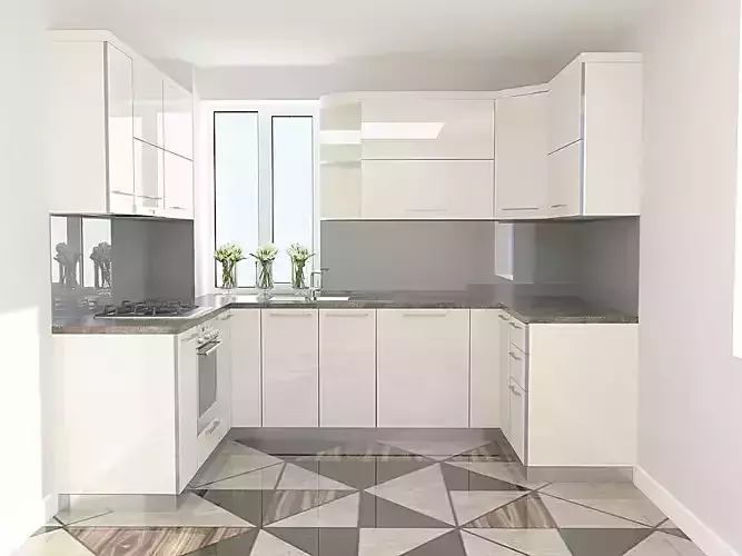 Bianco Kitchen 3D model