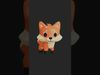 Cartoon Chibi Fox 3D Model Rigged  Animated Blender Ready Low-poly 3D model_1